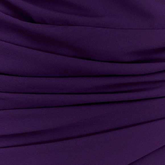 Meshki Purple Chiffon Draped Maxi Dress - Picture 6 of 7